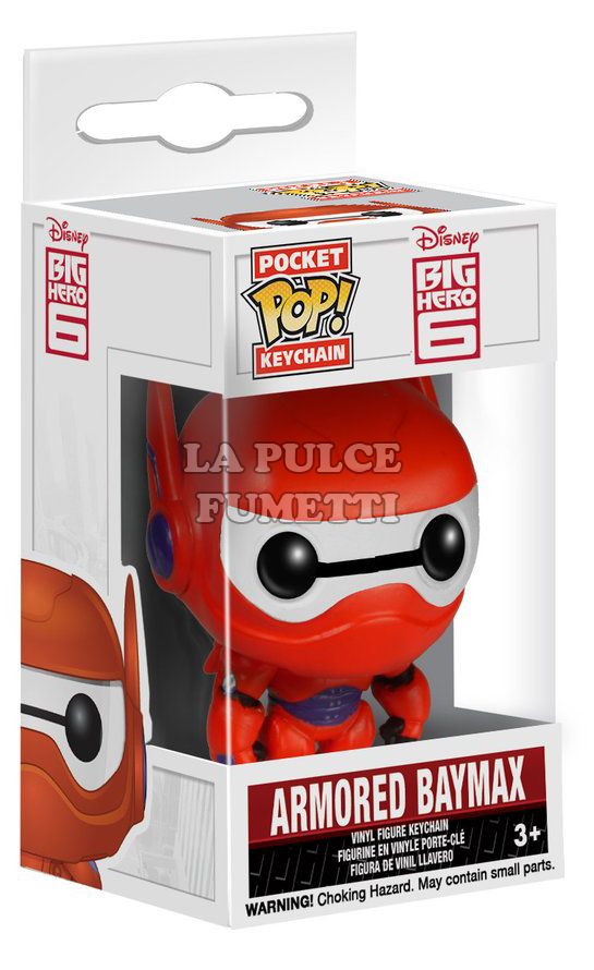 BIG HERO 6: ARMORED BAYMAX - POP FUNKO POCKET KEYCHAN 4 CM